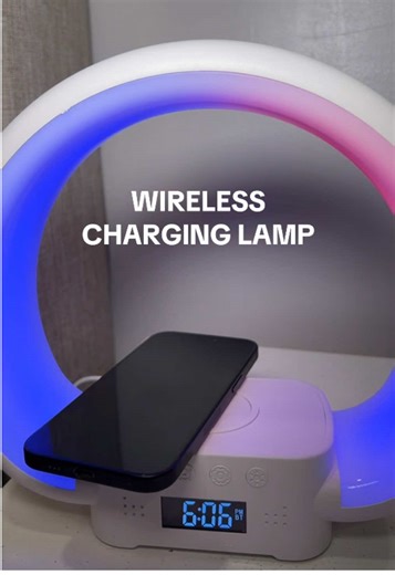 LED Wireless Charging Alarm Clock and Bluetooth Speaker