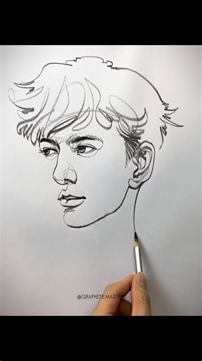 Graphite sketch by artist Dixiong (Douyin) — a clean, expressive portrait study built with confident linework and subtle shading. The artist’s fluid strokes capture personality and structure with simplicity and elegance, proving how powerful minimal graphite work can be. Artist: Dixiong (Douyin) #graphitedrawing #sketchart #portraitsketch #lineart #graphiteart #drawingprocess #artstudy #artinspiration | Graphite Masters