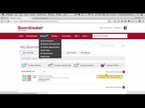 Boardmaker Online - Overview of main menus