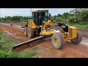 Process Of Building Road Foundations In The Province Using Modern Machinery Group Techniques