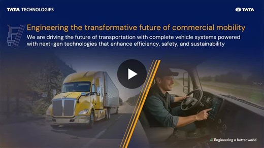 #commercialvehicles #tatatechnologies #mobility #ev #ai #adas #digitalengineering #smartmanufacturing #engineeringabetterworld | Tata Technologies