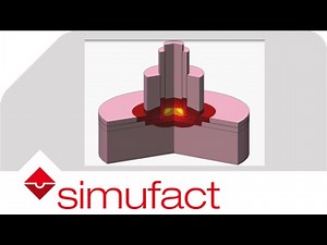 Temperature distribution during a process simulation of a friction spot welding process | Simufact