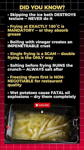 Cook French Fries Until You Watch This (You are Ruining Them!) 🍟
