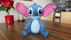 Handmade Crocheted Cute Plush Blue Alien Toy (stitch/angel). Cute, Soft & a True One-of-a-kind, Perfect as a Gift - Etsy