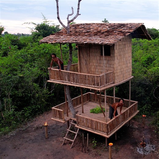 187K views · 6.6K reactions | Build Ancient Tree House In Jungle. | Survival Builder Viral | Facebook