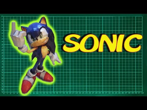 SONIC - PAPERCRAFT ( PAPEL )