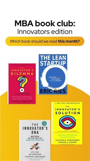 MBA Book Club: For Innoators