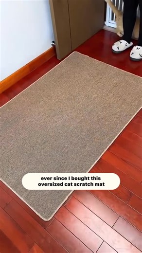 If your cat is still scratching your sofa… this scratch mat is a game changer. 🔥 My cats loved it instantly — scratching, rolling, sleeping, and never touching the furniture again. The faux-sisal texture is soft, durable, and super satisfying for them. Extra-large size = enough space for multiple cats. Waterproof back, anti-slip grip, zero shedding. And yes — way cheaper and longer-lasting than rugs or cardboard boards. Tap to shop and save your sofa today! 🐾 #catbed #catlover #cattoys #kitten