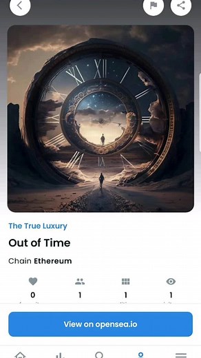 "Out of Time" #nftart #nftartwork #nfts #opensea #nft #美術 #艺术 #fyp Ava...