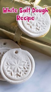 3.1K views | A simple recipe to make white salt dough great for pretty Christmas ornaments and decorations. You can find the full instructions and tips on Rainy Day Mum #christmascrafts #saltdough #saltdoughornaments | Rainy Day Mum | Facebook