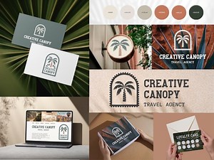 Creative Canopy Branding Kit Canva | Nature and Jungle Visual Identity for Travel Agents, Hotels, Artisans & Sustainable Brands - Etsy
