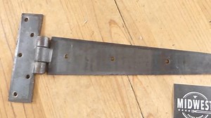 2 PRIMITIVE FORGED Door Hinge, Hinges, Cabinet, 12",gate, T Hinges, Decorative, Hardware - by Midwest Craft House - Etsy