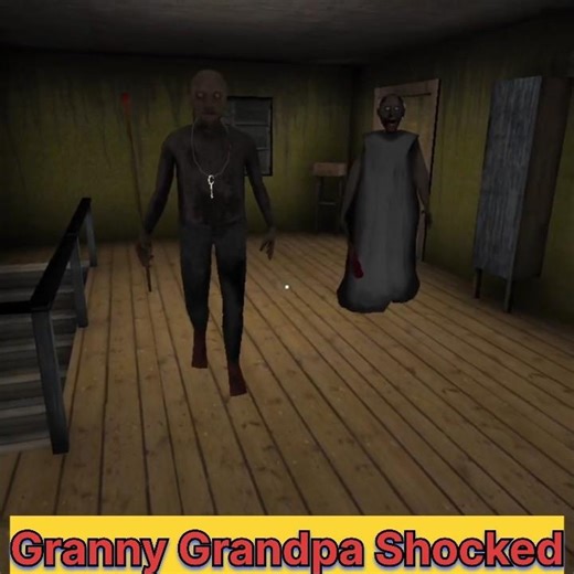 Granny and Grandpa shocker 😱😲👋 #granny #gaming #granny2 #grannygame #horror #shorts #trending #viral