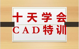 干货，十天课程，教您学会CAD！！