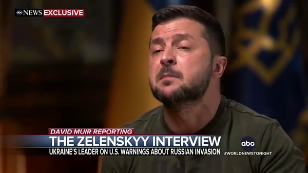 Zelenskyy to Muir: Ukraine wasn't certain about scale of invasion before war
