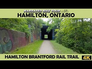 🚴‍♀️ Hamilton Brantford Rail Trail | Ontario 🌳🍁 4K Bike Ride