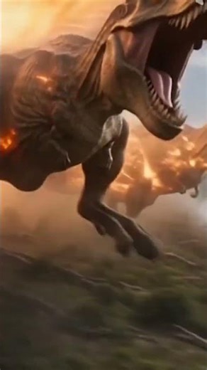 I Witnessed the Last Sunrise of Dinosaurs! 🦖❄️ #Dinosaur #Extinction #shortvideo