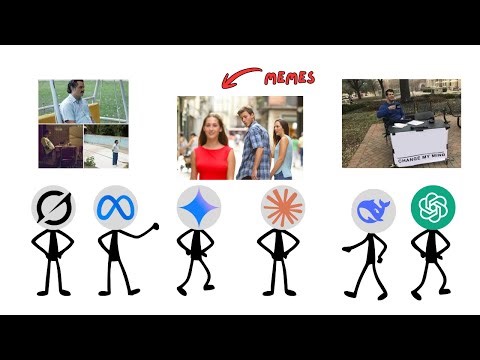 6 AIs Battle for Funniest Meme Captions