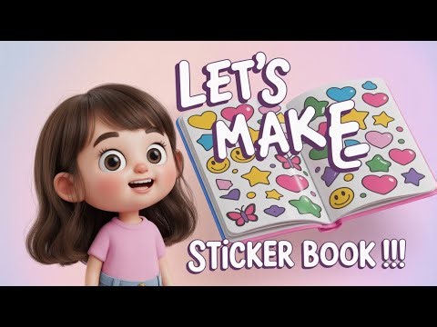 Let’s Make a Cute DIY Sticker Book | Easy Sticker Book Making Idea