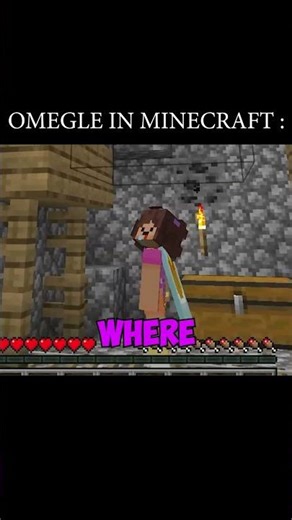 Omegle in minecraft 🤣 #omegle #minecraft