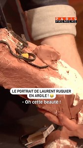 Paris Première on Instagram: "@ambroiseetxavier testent leur talent d’artistes sur Laurent Ruquier : une performance digne du Musée Grévin ! 😂 #ClubPremière, tous les mercredis à 22:50."