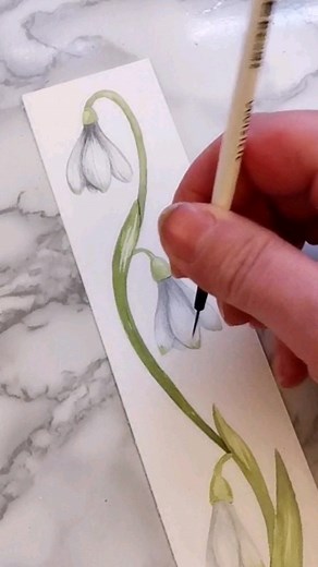 16K views · 84 reactions | Want to paint snowdrops?.... I've just uploaded a tutorial onto my YouTube channel. I'll admit it's not the best tutorial I've even done (It's a bit longer than I anticipated and I really need to stop saying ummm 臘‍♀️), but if you have some spare time, I'll show you how I painted this picture. #snowdropseason #paintingtutorial | Theodora Gould Designs | Facebook