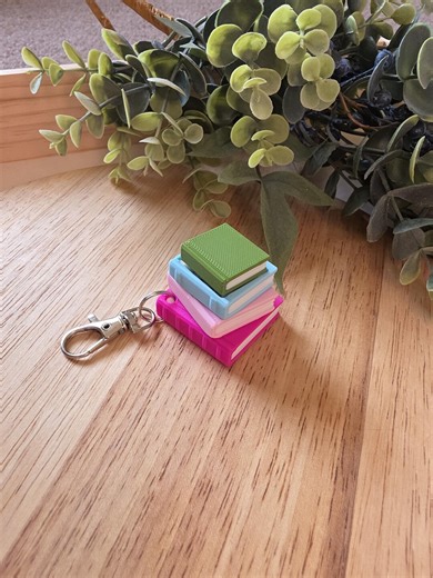 Stack of Books Fidget Clicker Keychain Gift - Etsy