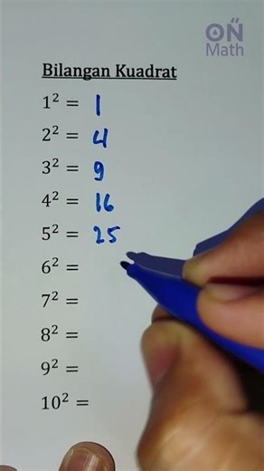 Bilangan Kuadrat - 01 #shorts #shortvideo