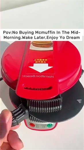 MWS 3-in-1 Breakfast Sandwich Burger Maker, Egg & Waffle Machine with Non-Stick Plates 1000W