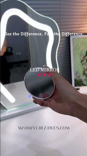 Transform Your Desk with This LED Mirror | Minimal & Modern