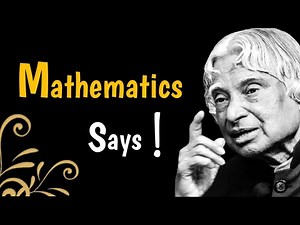 Mathematics Says || Dr APJ Abdul Kalam Sir Quotes || Whatsapp Status || Spread Positivity