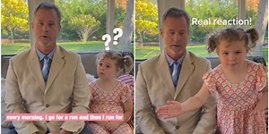 Dad pranks daughter with a fake job interview filled with lies and she can't stand it