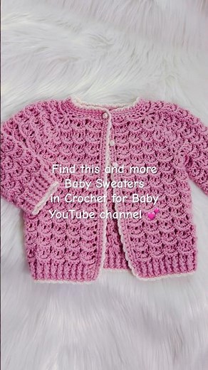 You’ll love it 😍 Adorable baby sweaters tutorials crochet designs #crochetforbaby #shorts