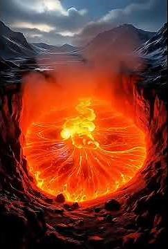 Magma journeys into magma chamber