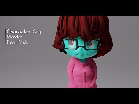 How to make a character cry in blender | Easy Trick