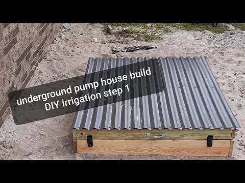 Underground pump house build DIY irrigation step 1