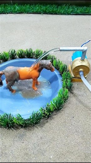 mini tractor video how to make mini motor water pump science project # 660