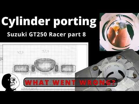 Suzuki GT250 Racer Pt. 8 | DIY 2-Stroke Porting with Garage Tools (Race Engine Build)