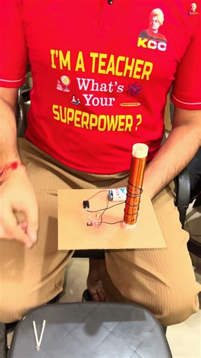 solenoid science project | easy science projects #experiment #science #shorts