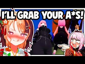 Gigi Looking Respectfully at Calli's 3D in VR for 5 Minutes 【Hololive】