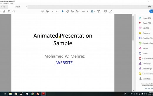 把具有动画效果的PPT文件转换成PDF同时保留其动画效果
