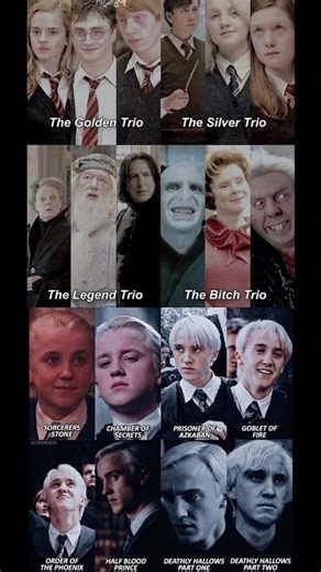 “Harry Potter Trios Explained 😂 Golden, Silver & Legend Trio”