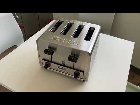 Waring Commercial WCT805B 4 Slice Heavy Duty Commercial Pop Up Toaster, Simple, heavy duty toaster