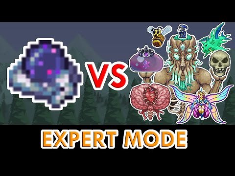 Terraria 1.4 - Nebula Arcanum vs ALL Bosses (Expert Mode)