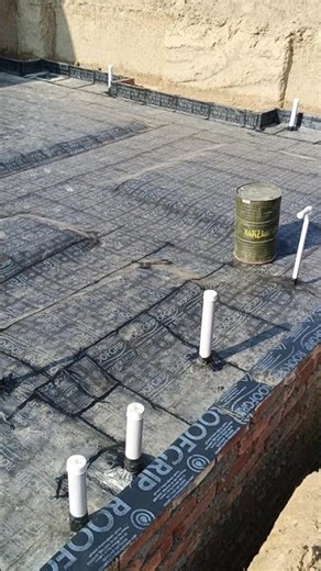 Apply Water proofing membrane sheets basement foundation 3mm thickness....03162790111