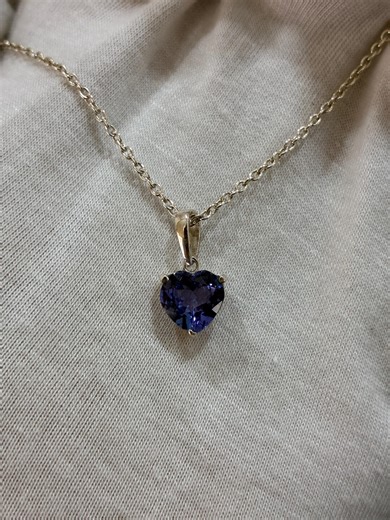 Natural AAA Tanzanite Heart Pendant Heart Cut | Fine Gemstone Jewelry - Etsy