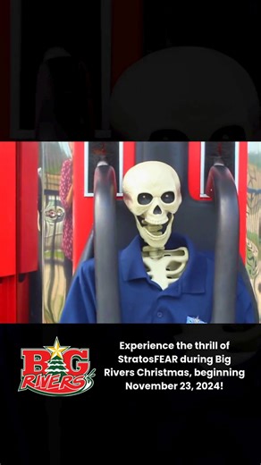 Monty faced his biggest fear on StratosFEAR, and... let’s just say, he didn’t come down quite the same! 💀 Think you can survive the drop? Come test your bravery at Big Rivers Christmas, starting November 22nd! Get your tickets here: https://bigriverswaterpark.com/christmas/ | Big Rivers Waterpark & Adventures