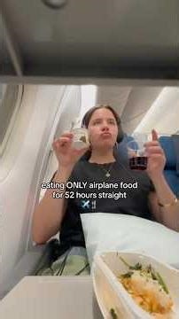 is it a hot take to enjoy airplane meals idk #travel #airplane