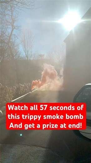 🌈 Trippy Smoke Bomb in Slow Motion (58 Seconds of Pure Color) 💨 #trippy #smokebombs #iran #smokey