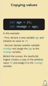👩‍💻Copying values (JavaScript Primitive vs. Reference Values)